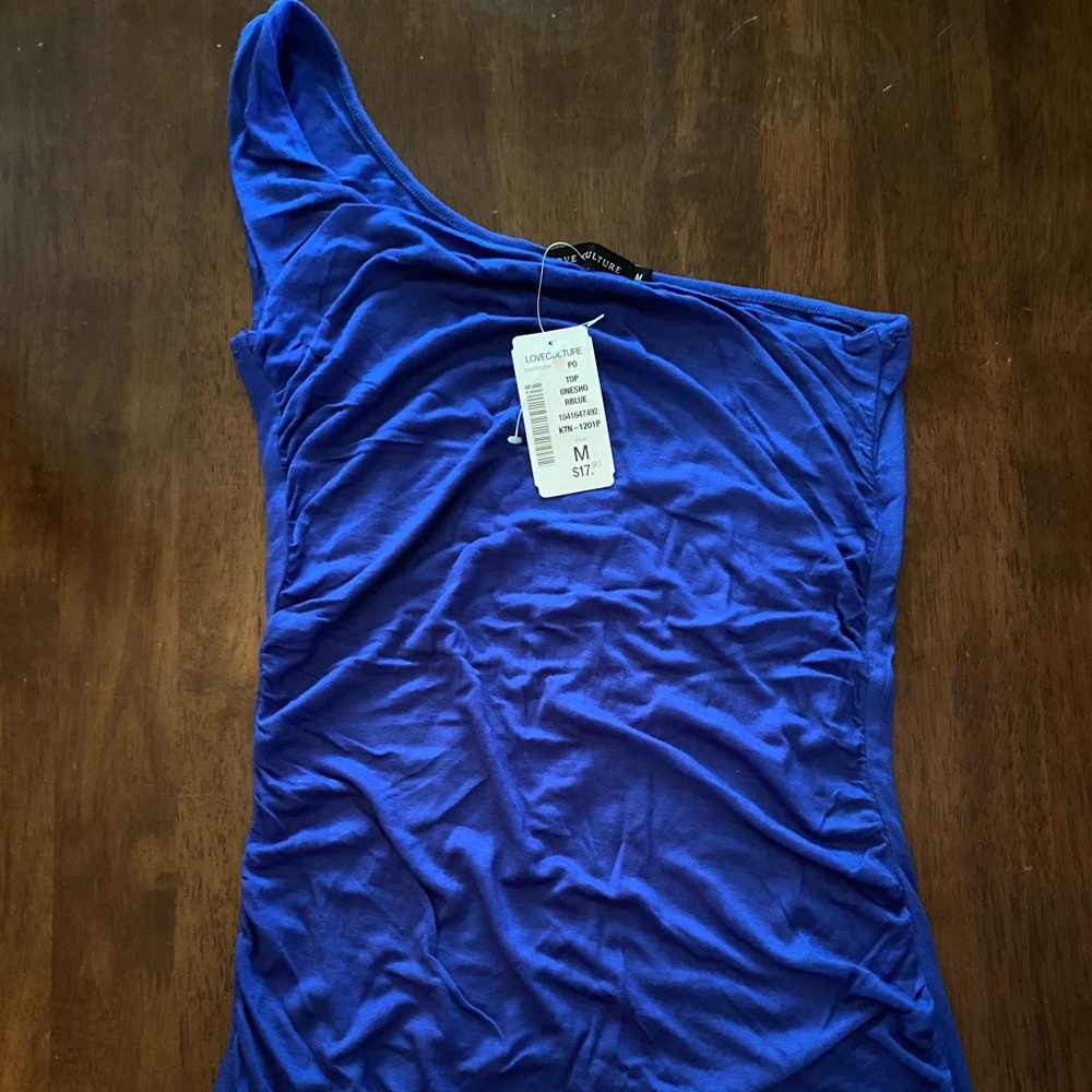 Royal Blue One shoulder top